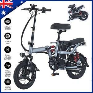 Foldable Electric Bike 1000W/1500W 40-55KM/H Protable Commuter Bicycle E Bike AU - Picture 1 of 19