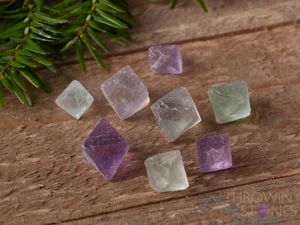 Raw FLUORITE Crystal Octahedron - Metaphysical Home Decor Rocks Minerals, E1234 - Picture 1 of 8