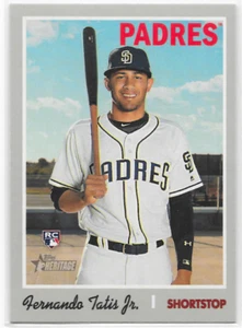 Tarjeta base de novato Padres 2019 Topps Heritage High Numbers #517 Fernando Tatis Jr - Imagen 1 de 1
