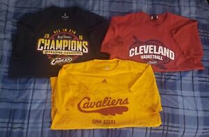 CAVS Cleveland Cavaliers Basketball Men's XL Lot 3 pc T shirts pre owned