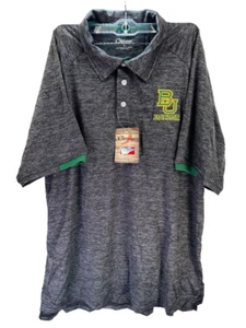 Chiliwear Men's Baylor Bears Spiral Polo Shirt-Heather Black, Large - Picture 1 of 6