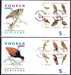 Surinam - Suriname Issue FDC 2005 (290) Birds - Picture 1 of 1