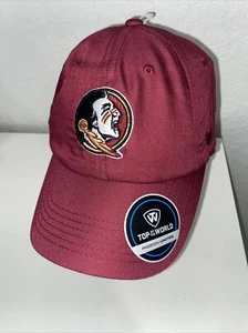 NEW Florida State Seminoles Top of the World Region Adjustable Hat Garnet- Tags - Picture 1 of 11