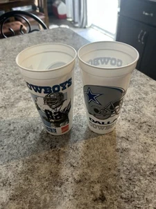 Dallas Cowboys VINTAGE ICEE Cups - Picture 1 of 3