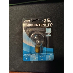 Bombilla transparente de alta intensidad FEIT eléctrica 40 W 120 V S11 larga vida BP40S11N - Imagen 1 de 2