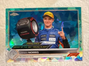 Lando Norris 2022 Topps Chrome F1 Driver Of The Day #186 Aqua Sapphire  /99 - Picture 1 of 2