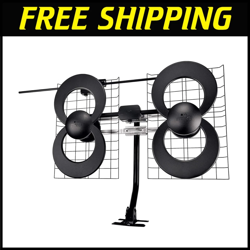 Indoor/Outdoor 4K 8K UHD TV Antenna with 20" Mast – Strong Signal up to 70 Miles - Image 1 of 4