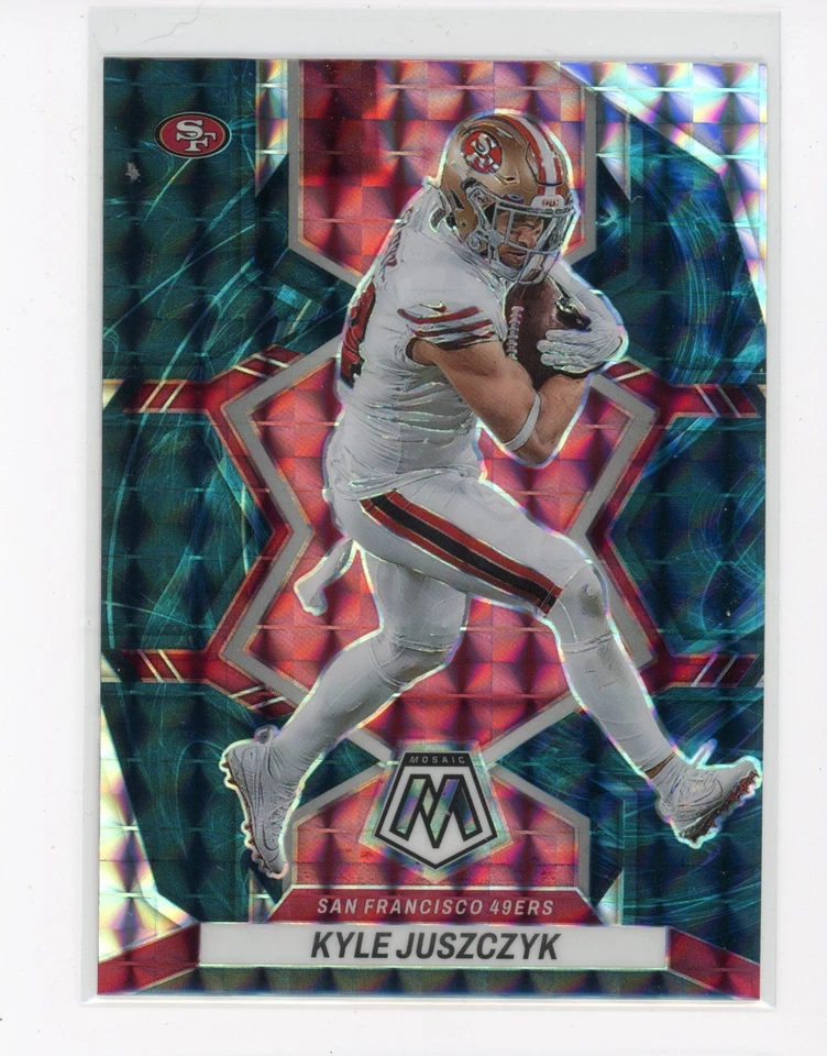 2022 Panini Mosaic Kyle Juszczyk #226 Genesis Prizm SSP Case Hit (DC) - Image 1 of 1