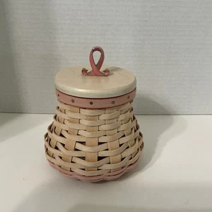 Longaberger 2009 Horizon Of Hope Basket with Lid, Liner, Protector - Bild 1 von 5