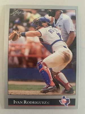 Iván Rodriguez 1992 Hoja #194 Texas Rangers casi nuevo envío gratuito Foto 1 de 3