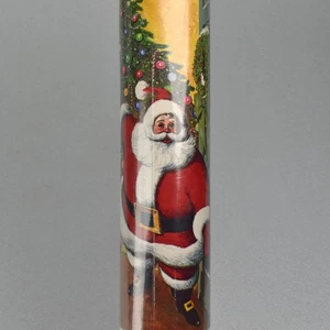 Vintage 1950er Weihnachten Weihnachtsmann Türverkleidung Abdeckung VERSIEGELT 36x72" Philipp Sales Inc - Bild 1 von 7