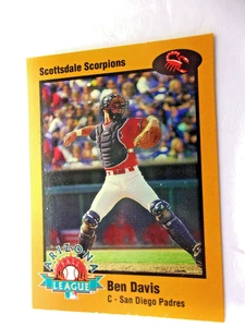 1998 ARIZONA FALL LEAGUE PROSPECTS GOLD CARD #15 BEN DAVIS - Picture 1 of 2