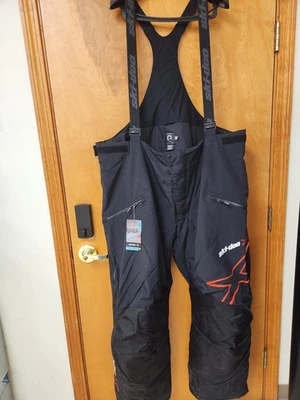 Nuevo con etiquetas Pantalones Skidoo Salopette X Team Para hombres Mono con tirantes Negro Talla 3X Alto Foto 1 de 4