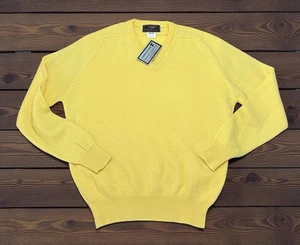 Suéter De Colección J Crew Lana de Cordero XL Para Hombres Amarillo Cuello en V Cooper & Roe Nuevo Con Etiquetas Preppy Nuevo - Imagen 1 de 8