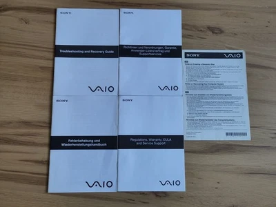 Sony VAIO VGN-NR11S Original Anleitungen Handbücher Recovery Set 2007/2008 - Bild 1 von 4