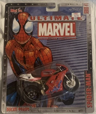 2002 Maisto Ultimate Marvel Motorcycle Collection Spider-Man Series #1 - Image 1 of 2