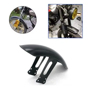Retro Black Metal Front Rear Fender Mudguard Cover For Honda CG125 CG Cafe Racer - Picture 1 of 6