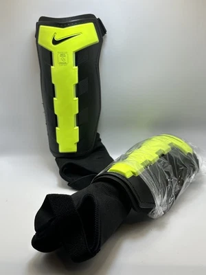 NEW! Nike Charge Shin Guards Size L Adult Soccer Protective Gear – Black/Neon - Image 1 of 4