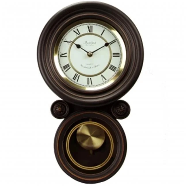 Bedford Clock Collection BED1235BLK Reloj de Pared Redondo Contemporáneo con Péndulo Foto 1 de 1