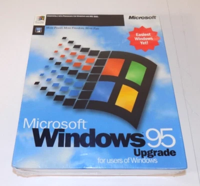 Microsoft Windows 95 Upgrade for Windows and DOS 3.5'' Floppy Disks Sealed - Image 1 of 4