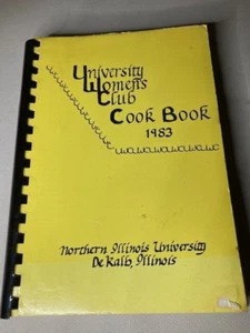 Northern Illinois University Women's Club 1983 Vintage Cookbook Recipes B2 - Picture 1 of 5