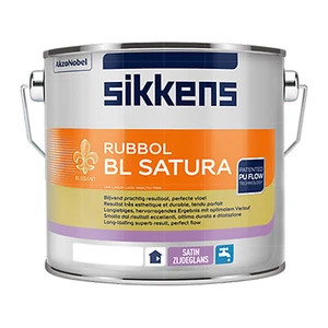 SIKKENS Rubbol BL Satura 1 Liter WEISS PU-Seidenglanzlack Weisslack innen aussen - Bild 1 von 2