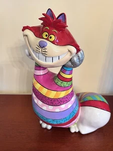 Disney By Britto Cheshire Cat"Big Fig" Figurine(Alice in Wonderland) - Picture 1 of 9
