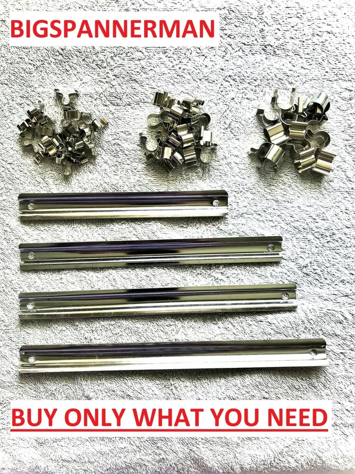 SOCKET RAILS - CLIPS -  HOLDER - 1/4 - 3/8 - 1/2 - STORAGE - ORGANISE - CHOOSE - Image 1 of 1