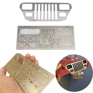 Metall Front Face Air Intake Hood für 1/10 RC Crawler Car FMS Jeep Wrangler - Bild 1 von 11