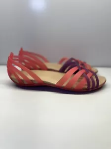 Sandali donna Crocs Huarache Jelly taglia 8 scarpe rosa viola - Foto 1 di 9