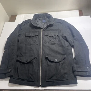 GAP Herren große Wolljacke mehrere Taschen Größe Large schwarz Freizeit  - Bild 1 von 4