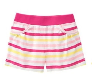 Nwt GYMBOREE Mix N Match GIRLS Pink Striped Knit SHORTS S 5 6 - Picture 1 of 1