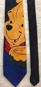 WINNIE THE POOH Looney Tunes Mania Pooh Honeypot Print Neck Tie NICE! - Picture 1 of 7
