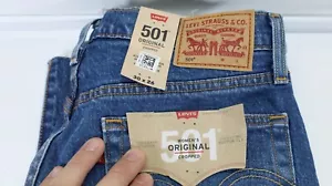 Levi's 501 Original geschnitten ausgefranste Jeans Größe 26 x 30 - Bild 1 von 6