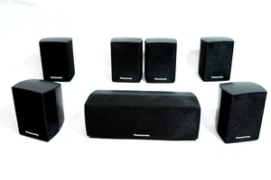 Set of 7 Panasonic Surround Sound SBHC4200 Center 4 SB-HS470 & 2 Front SB-HF470 - Picture 1 of 6