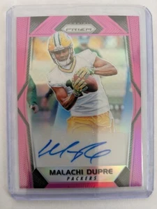 🏆 2017 Panini Prizm Rookie Pink Auto Malachi Dupre RC #RA-MDP Green Bay Packers - Imagen 1 de 2