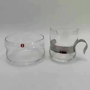 Iittala Finland Tsaikka Glas selten Milchkännchen/Sahnekännchen Zuckerdose Timo Sarpaneva - Bild 1 von 8