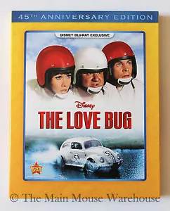 Disney Classic Comedy Herbie The Love Bug Volkswagen Beetle Car Movie on Blu-ray - Picture 1 of 1