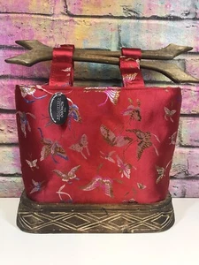 The Komodo Collection Womens Red Asian Tote Bag Size Small BNWOT RRP £50 - Picture 1 of 6