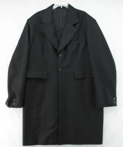 VTG WAH Maker Frontier Clothing Rifle Frock Coat USA Size 48 Black Western - Picture 1 of 10
