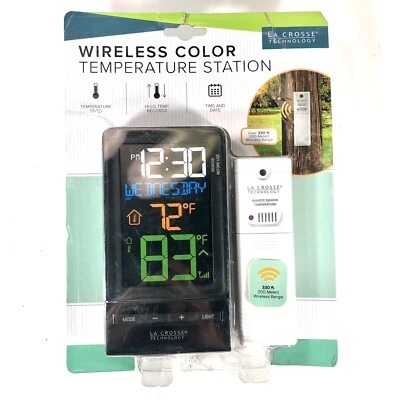 La Crosse Technology Wireless Color Temperature Station 308-1415 *PACKAGE DMG* - Image 1 of 4