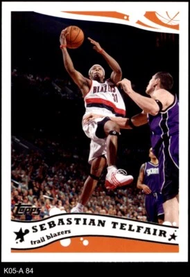 2005 Topps #84 Sebastian Telfair Trail Blazers 8 - NM/MT - Image 1 of 2