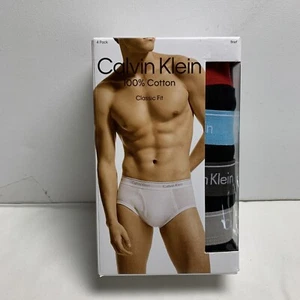 Men 4-Pack Calvin Klein 100% Cotton Briefs Classic Fit CK Underwear Size 2XL New - Picture 1 of 5