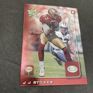 1998 Leaf Rookies & Stars JJ Stokes San Francisco 49er's Longevity Card # 20/50