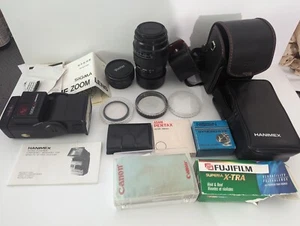 Lot d'accessoires pour appareil photo objectif Sigma Vivitar Fuji Film Hanimex Flash - Photo 1 sur 7