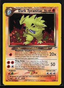 Pokemon Dark Tyranitar 11/105 WotC Neo Destiny Unlimited Holo Rare - Picture 1 of 2
