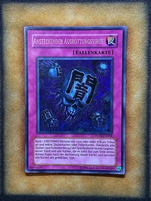 Yugioh Eradicator Epidemic Virus FOTB-EN068 FOTB-DE068 Secret Rare GERMAN LP - Image 1 of 2