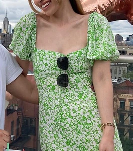 NWT FAITHFULL THE BRAND Sz 6/M JUNIPER MIDI DRESS IN FREJA FLORAL PRINT - Picture 1 of 5