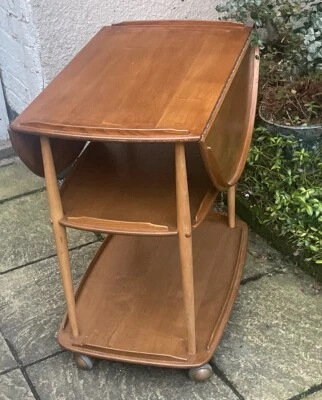 FINE RETRO ERCOL TROLLEY STAND  TABLE DELIVERY AVAILABLE - Image 1 of 4