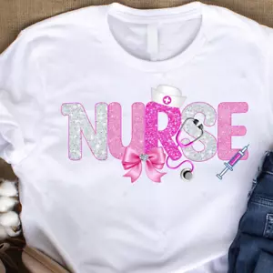Nurse Life Shirt, Stethoscope Heart Sublimation, Nursing Shirt Design - Picture 1 of 1